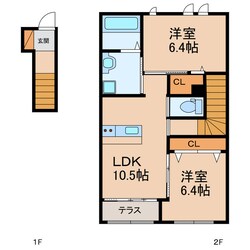 中央市場北口 徒歩5分 2階の物件間取画像